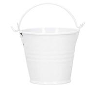 10pcs vaso di fiori mini vaso di piante succulente piccolo secchio di metallo per interni esterni arredamento come una piccola decorazione sul tuo cortile anteriore portico(4*5.5*6-bianca)