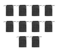 10Pcs Ventilato Antipolvere Organizzatori Borse per Calzature Borse Leggero Pratico Tessuto Non Tessuto Soluzione di Stoccaggio Riutilizzabile Indumento Accessori Protezioni, Nero , 25x35cm, Bellezza