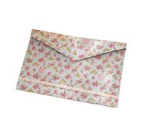 10pcs Vintage Dots Flower Face Series A4 Documents File Bag Files Folder Stationery Filing Production Folders Portfolio Per Scrivania