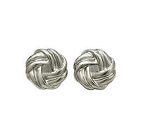 10pcs Vintage Knot Metal Buttons for Coat/Sweater/Cardigan DIY, Irregular Buttons (12/17/22mm) Gold Silver per donne ragazze accessori decorativi(Silver,12mm-0.47in-10pcs)