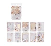 10Pcs Vintage Scrapbooking Decorazione Carta Estetica Pizzo Modello di Sfondo Carta per la Creazione di Carta Scrapbooking Craft Cancelleria Creativa