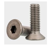 10pcs vite in titanio DIN7991 M3 * 5/6/7/8/10/12/15/20/25/30 TA2 GR2 vite a esagono incassato a testa svasata piatta (Color : 16mm, Size : M3)