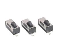 10Pcs W1-03 Round Head Limit Camera Reset Silent Limit Switch High Life 2Pin Black Inner Spring