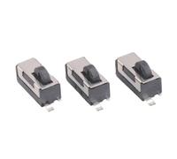 10Pcs W1-03 Round Head Limit Camera Reset Silent Limit Switch High Life 2Pin Black Inner Spring