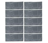 10pcs Water Activated Flood Barriers, 420d Polyester Sandless Sand Bags Sand Bags for Flooding Reusable Flood Water Barrier for House Door Garage Basement (Grey)
