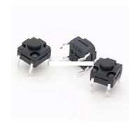 10Pcs Waterproof Tact Switch 6 * 6 * 6mm Dustproof Switch 4Pin SMT Buttons RUAJOGYNVM