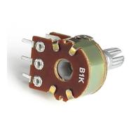 10PCS WH148 Potenziometro Lineare 15mm Albero con Dadi e Rondelle Potenziometri a 6pin B1K B2K B5K B10K B20K B50K B100K B500K B1M(500K Ohm)