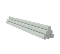 10pcs White Fiberglass Rods - 50cm Length, Solid Glass Fiber Support Bars, 0.8/1/1.5/2.0/2.5mm for Various Applications(6.0x500mm)