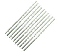 10pcs White Fiberglass Support Rods - 500mm Length, 0.8 to 10mm Diameter, Durable and Flexible Glass Fiber Rods(1.5x500mm)