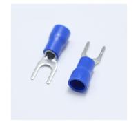 10pcs Y/U Type Crimp Terminal 6.3 Female Pre-insulated Electrical Connector for 16AWG - 14AWG Wire /1.5-2.5mm2 Cable IMax=27A