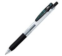 10pcs Zebra Sarasa JJS15 Push Clip Gel Ink Pen - 0.4 mm - Black by Zebra