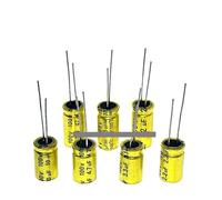 10pcs100v1.5/2.2/3.3U/4.7/6.8/10UF/15/22/33/47uf NP 8x12mm frequency division electrodeless NP electrolytic capacitor MQXFCZUX(2.2UF 100V 8X12MM)
