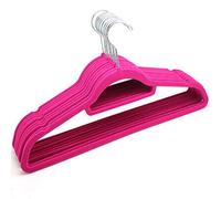 10PEZZI Grucce in velluto Antiscivolo appendiabiti Salvaspazio con fermacravatta