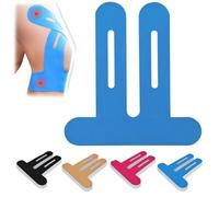 10pezzi Kinesio Tape,kinesio taping ginocchio,tape ginocchio Blu,Pretagliato/impermeabile/traspirante/ipoallergenico/ultraelastico/ultra adesivo/Specialista per la protezione del ginocchio