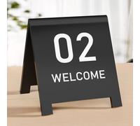 10Pezzi Numeri per Tavoli Ristorante Tavolo, Numeri Da Tavolo 1-10, Numeri Da Tavolo per Eventi Di Anniversario Di Matrimonio, Forniture per Feste, Carte Da Numero Di Tavolo Ristorante(Noir,1~10)