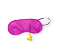 10pezzi SET MASCHER SONNO VIAGGIO COPPIA TAPPI ORECCHIE MICROFIBRA