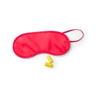 10pezzi SET MASCHER SONNO VIAGGIO COPPIA TAPPI ORECCHIE MICROFIBRA