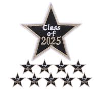 10pezzi Toppe Ricamate Class Of 2025 in Stoffa per Jeans e Cappelli | DIY Clothes Patch, Embroidered Patches, Iron On Applique For Fabric, Back To School Party
