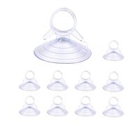 10pezzi Ventose Per Trasparenti In PVC Ventose Nere Da 4,5 Cm Per Finestre Senza Gancio, Ganci A Ventosas A Coda Di Rondine Per Parabrezza