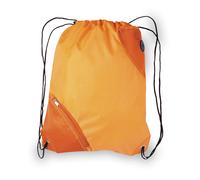 10pezzi ZAINO BORSA TRACOLLA SACCA ZAINETTO CERNIERA MARE GITA ARANCIONE ROSSO