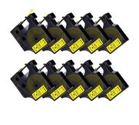 10pk 9mm 40918 nastro nero su etichetta gialla compatibile con nastro D1 40918 per etichetta il nastro della stampante Works con LabelManager 160 280 e etichette simili