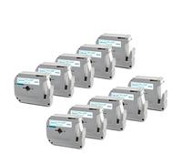 10pk M-K231 MK-231 Tappeti di etichetta compatibile per MK231 MK 131 MK-631 Works con PT-70 PT-80 PT-90 Maker etichetta(10PK-Blue on White)