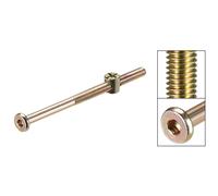 10pk M6 Letto a Castello Mobili Esagono Perno Bulloni W/Barile Dadi Pratico