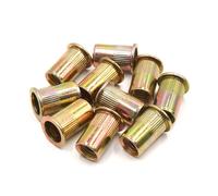 10pz 1/2-13 UNC testa piatta dado rivetto inserto filettato Tono bronzo