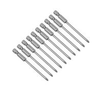 10pz 1/4-pollici Hex Gambo 75mm Lunghezza Phillips 3PH1 Magnetico S2 Punta Cacci