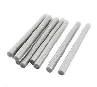 10pz 11mm x 150mm Argento Tono Glitter Caldo Fondere Stecca Colla Caldo Adesivo