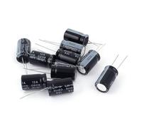 10Pz 25V 2200UF Condensatore Elettrolitico Alluminio A Foro Passante 13x20mm