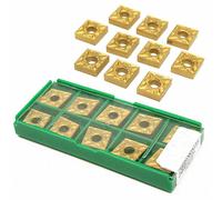 10pz 40 Tipi Punte in Metallo Duro Inserti per Tornio Con Lama Metallo Box BN