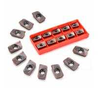 10pz 40 Tipi Punte in Metallo Duro Inserti per Tornio Con Lama Metallo Box BN