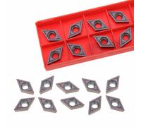 10pz 40 Tipi Punte in Metallo Duro Inserti per Tornio Con Lama Metallo Box BN