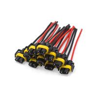 10pz auto plastica H11 Luce lampadina prolunga sistema cavi connettore femmina