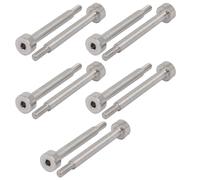 10pz bullone a perno 5mm dia sporgenza 40mm lungo filettatura M4