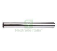 10PZ CANOTTO CON BORDO IN OTTONE CROMATO Ø MM.32 LUNGHEZZA CM.20: