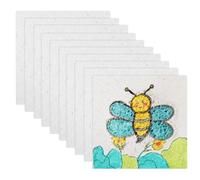 10pz Carta con Texture in Schiuma, Carta da Pittura con Texture in Schiuma Quadrata Carta con Texture in Schiuma Magica per Arte Fai Da Te Forniture per l'Artigianato dei Bambini