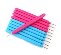 10Pz Carta Penna Quilling, Quilling Ago Carta Rullo, Strumenti Mestiere di Carta Fai Da Te (Rosa/Azzurro)