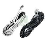 10PZ CAVO LINEARE TELEFONICO PLUG 6 4 MT.2 COLORE BIANCO 21280: