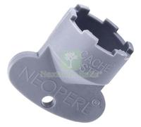10PZ CHIAVE AERATORE CACHE CASCADE STD NEOPERL PLASTICA GRIGIA M24X1: