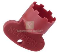 10PZ CHIAVE AERATORE CACHE HONEYCOMB JR NEOPERL PLASTICA ROSSA M21.5X1: