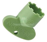 10PZ CHIAVE AERATORE CACHE HONEYCOMB TJ NEOPERL PLASTICA VERDE M18.5X1: