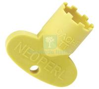 10PZ CHIAVE AERATORE CACHE HONEYCOMB TT NEOPERL PLASTICA GIALLA M16.5X1: