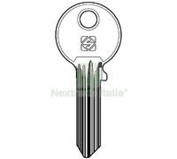 10PZ CHIAVE PIATTA ABUS AB63 SILCA OTTONE NICHELATO: