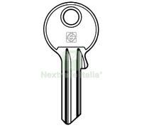 10PZ CHIAVE PIATTA CORBIN CB15 SILCA OTTONE NICHELATO: