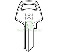 10PZ CHIAVE PIATTA CORBIN CB4 SILCA OTTONE NICHELATO: