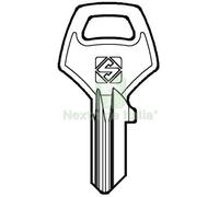 10PZ CHIAVE PIATTA CORBIN CB9 SILCA OTTONE NICHELATO: