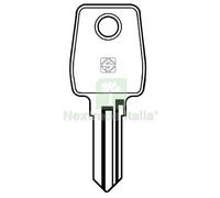 10PZ CHIAVE PIATTA L&F LF22 SILCA OTTONE NICHELATO: