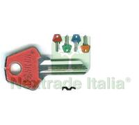 10PZ CHIAVI PER CILINDRI MERONI 4 SPINE PICCOLE MER1SL MER1SL DX SLIM FLUO COLO: